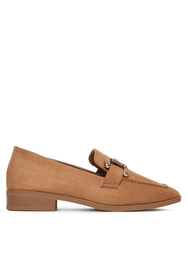 Loafersy DeeZee. Kolor: brązowy