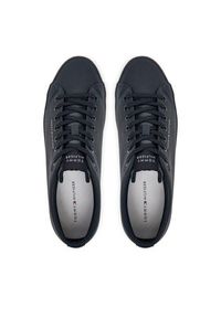 TOMMY HILFIGER - Tommy Hilfiger Sneakersy Hi Vulc Core Low Lth Ii Ess FM0FM05511 Granatowy. Kolor: niebieski. Materiał: skóra #4