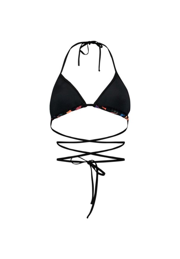 Góra łazienki Puma Swim Women Wrap Triangle 1p, Kobiety. Kolor: czarny. Materiał: poliamid, materiał