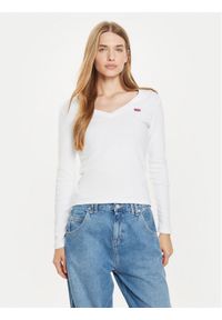 Levi's® Bluzka A9330-0001 Biały Regular Fit. Kolor: biały. Materiał: bawełna