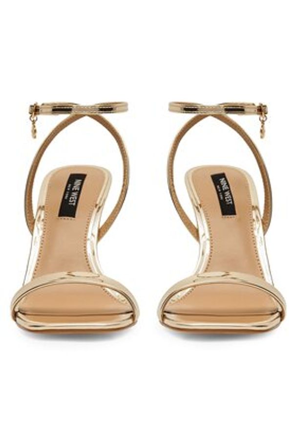 Nine West Sandały 123AL1713 Złoty. Kolor: złoty. Materiał: skóra
