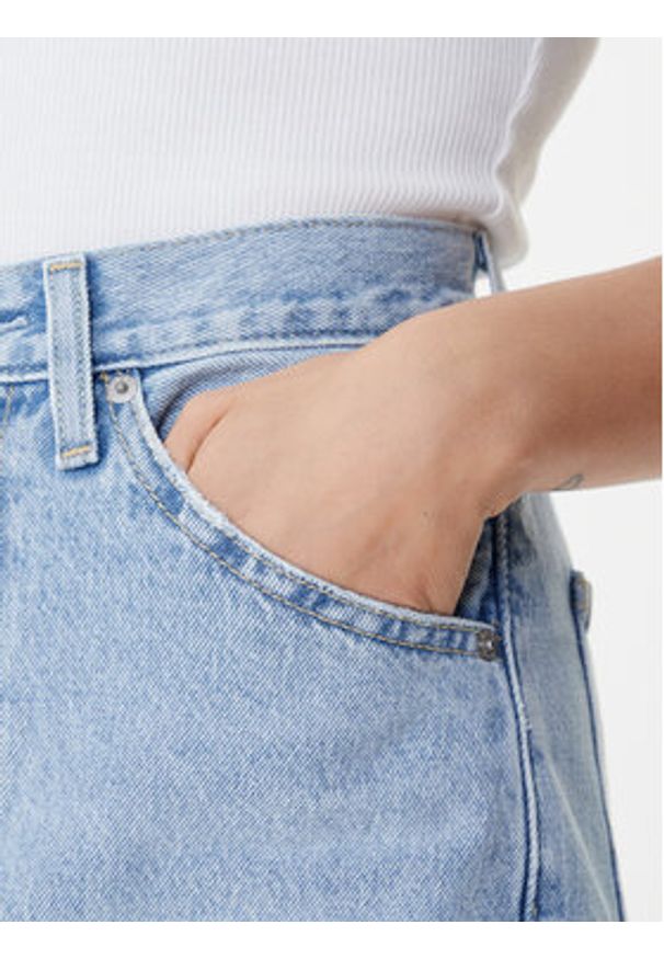 Levi's® Spódnica jeansowa 001VH-0001 Niebieski Regular Fit. Kolor: niebieski. Materiał: bawełna