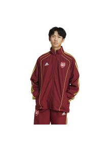 Adidas - Kurtka z dresu Arsenal Ubp Tt Marnob 2024/25. Kolor: czerwony. Materiał: dresówka. Sport: piłka nożna