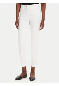 Olsen Jeansy 14002416 Biały Slim Fit. Kolor: biały