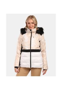 Damska kurtka narciarska z wbudowanym systemem ogrzewania Kilpi LENA-W. Kolor: biały. Materiał: len. Sezon: zima. Sport: narciarstwo #1