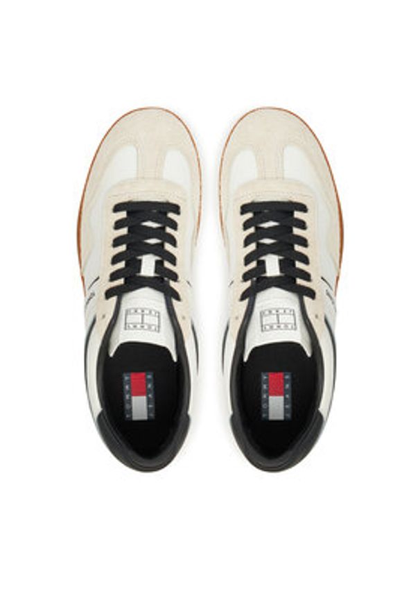Tommy Jeans Sneakersy The Greenwich Leather EM0EM01587 Écru. Kolor: kremowy. Materiał: skóra