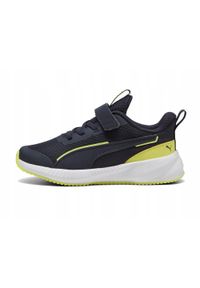 Puma - Buty na co dzień dziecięce PUMA FLYER sportowe na rzepy. Okazja: na co dzień. Zapięcie: rzepy. Kolor: niebieski. Sport: turystyka piesza