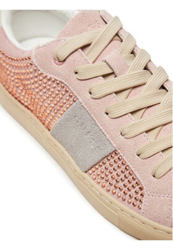Guess Sneakersy FLPTOD SUE12 Różowy. Kolor: różowy. Materiał: skóra