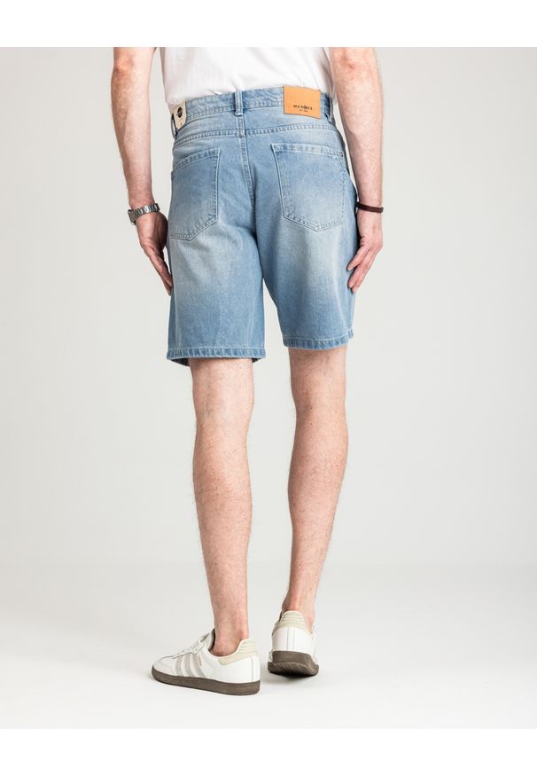 MARCUS - Męskie Spodenki Jeansowe Marcus Justin 2236 Shorts Light Blue Snow 2-7000166. Materiał: jeans