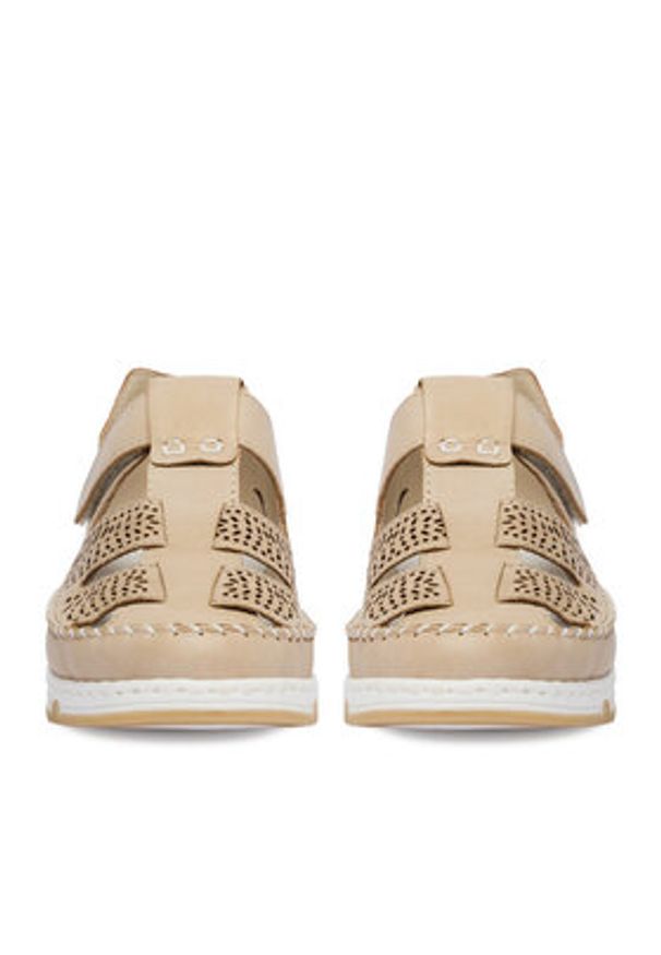 Rieker Półbuty CEO-49958-61 Beżowy. Kolor: beżowy. Materiał: skóra