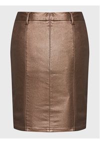 Cream Spódnica mini Duva 10610801 Brązowy Regular Fit. Kolor: brązowy. Materiał: wiskoza #2