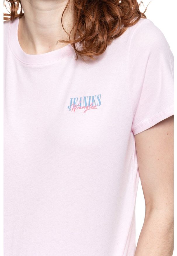 Wrangler - WRANGLER T SHIRT DAMSKI REGULAR TEE CRADLE PINK W7N4GHXBJ 112131976