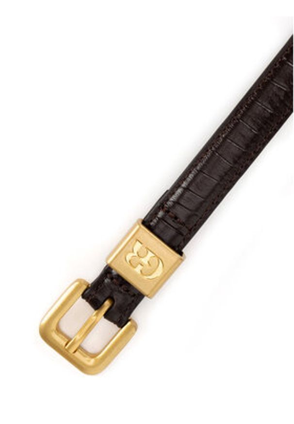 Gino Rossi Pasek Damski BLYL24002-2 CR Brązowy. Kolor: brązowy. Materiał: skóra