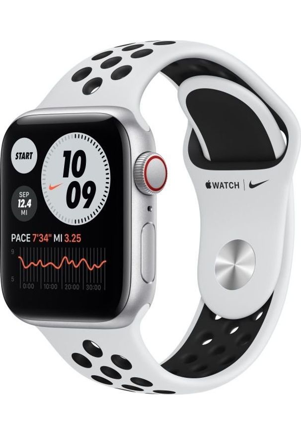 APPLE - Smartwatch Apple Watch SE Nike GPS + Cellular 40mm Silver Alu Platinium Sport Biały (MYYW2FD/A). Rodzaj zegarka: smartwatch. Kolor: biały. Styl: sportowy