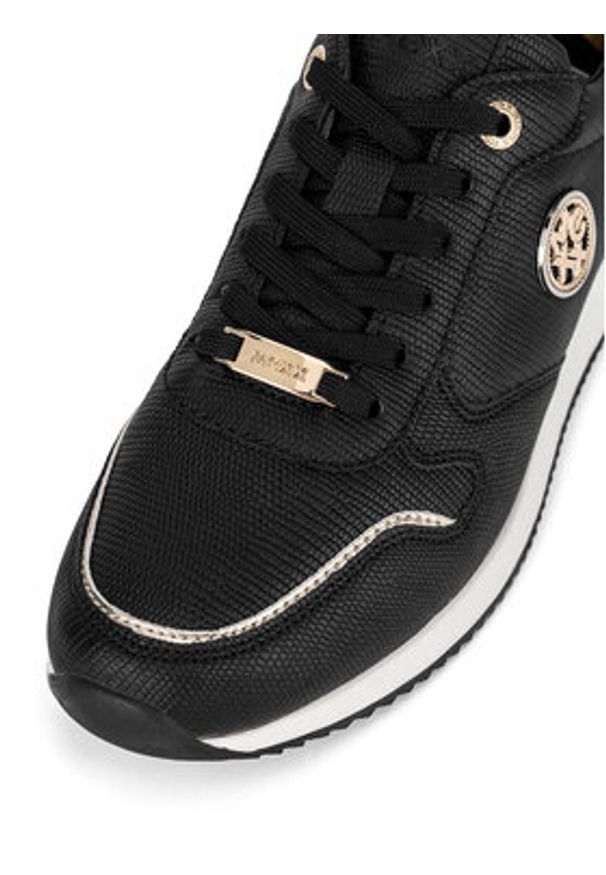 MEXX Sneakersy MI001008043W Czarny. Kolor: czarny. Materiał: skóra