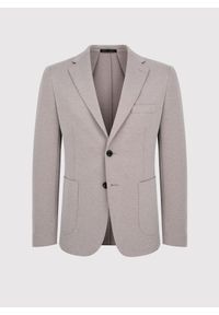 Pako Lorente - PAKO LORENTE – Beżowa marynarka męska melanż. Kolor: beżowy. Materiał: poliester, bawełna, jeans. Wzór: melanż #2