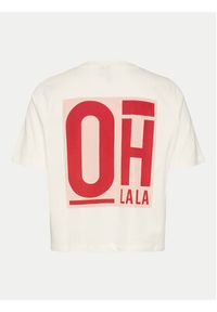 Vero Moda T-Shirt Elena 10326789 Biały Boxy Fit. Kolor: biały. Materiał: bawełna