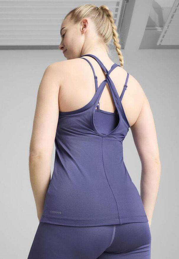 Puma - Damska luźna koszulka bez rękawów MOVE CLOUDSPUN PUMA Blue Crystal. Kolor: niebieski. Długość rękawa: bez rękawów