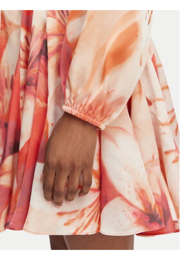 Marciano Guess Sukienka koktajlowa G6GK58 W2214 Pomarańczowy Regular Fit. Kolor: pomarańczowy. Materiał: syntetyk. Styl: wizytowy