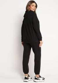 Born2be - Czarny 2-częściowy Komplet Dresowy z Bluzą i Spodniami Ciprana. Kolor: czarny. Materiał: dresówka #3