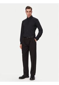 Hugo - HUGO Koszula Kenno 50481195 Czarny Slim Fit. Kolor: czarny. Materiał: syntetyk #4