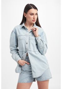 Armani Exchange - Koszula damska jeansowa ARMANI EXCHANGE. Materiał: jeans #1