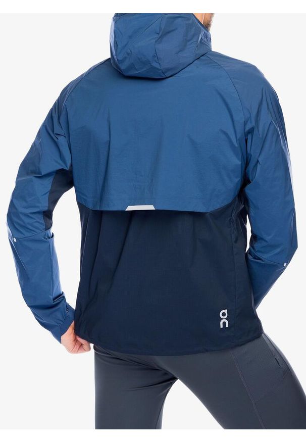 Kurtka do biegania męska On Running Core Jacket. Kolor: niebieski. Materiał: softshell. Sport: bieganie