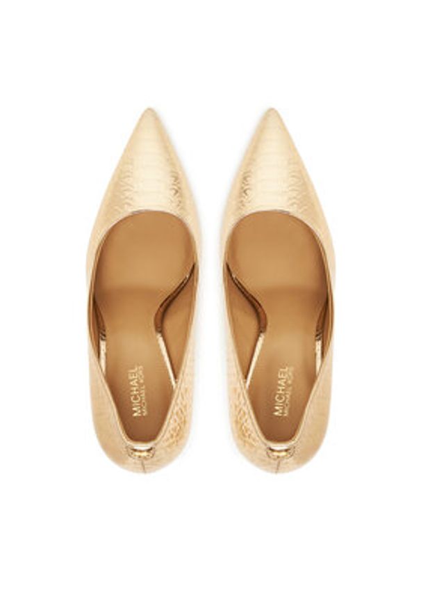 MICHAEL Michael Kors Szpilki Amara 40T5AMHP1M Złoty. Kolor: złoty. Materiał: skóra. Obcas: na szpilce