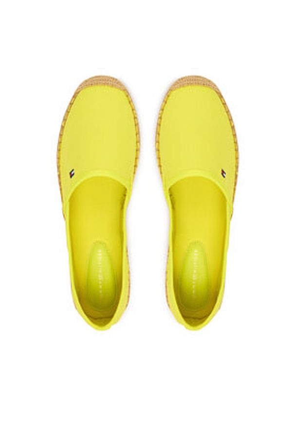 TOMMY HILFIGER - Tommy Hilfiger Espadryle Flag Canvas Espadrille FW0FW08541 Zielony. Kolor: zielony. Materiał: materiał
