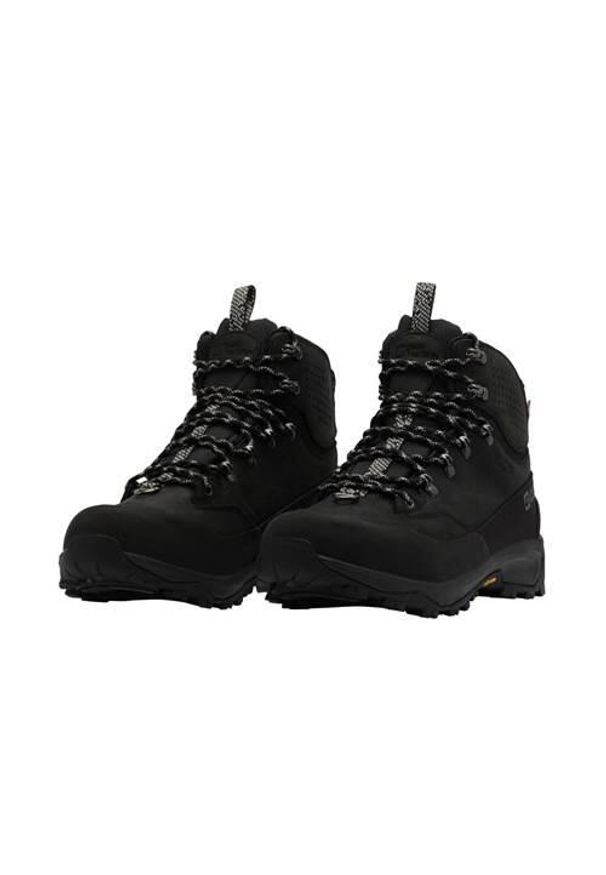 Buty trekkingowe męskie Jack Wolfskin Terraquest Arctic Texapore Mid. Wysokość cholewki: za kostkę. Kolor: czarny. Materiał: skóra, tkanina. Szerokość cholewki: normalna. Sport: turystyka piesza