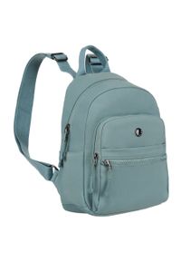 Plecak damski Peterson PTN CSM-12 niebieski. Kolor: niebieski. Materiał: poliester