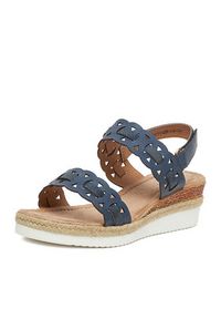 Clara Barson Espadryle WS2189-52 Granatowy. Kolor: niebieski. Materiał: materiał #3