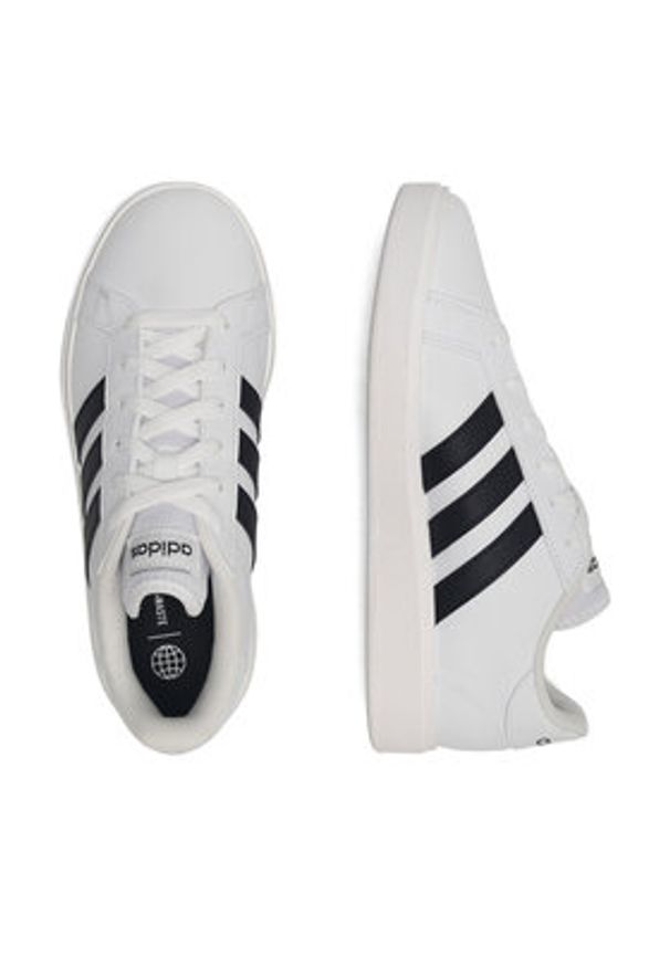 Adidas - adidas Sneakersy GRAND COURT BASE 2.0 GW9261. Biały. Kolor: biały. Materiał: syntetyk, skóra