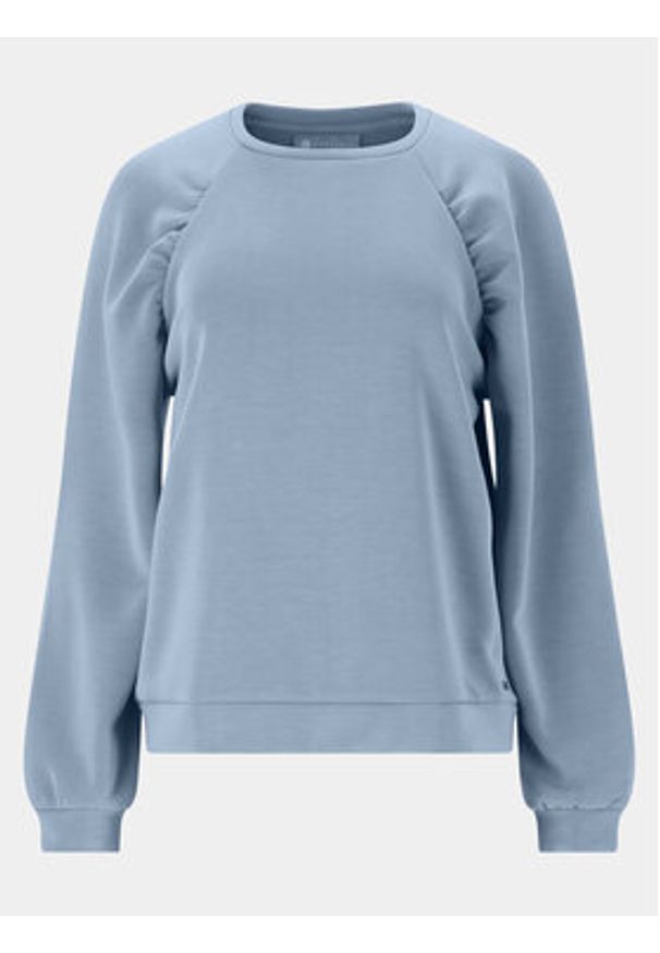 Athlecia Bluza Jillnana W Balloon Sleeve Sweat EA223322 Niebieski Regular Fit. Kolor: niebieski. Materiał: syntetyk