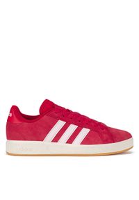 Adidas - adidas Sneakersy GRAND COURT BASE 00s IH6190 Czerwony jasny. Kolor: czerwony. Materiał: skóra, zamsz #1