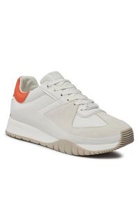 Calvin Klein Sneakersy Origin Runner HW0HW01874 Biały. Kolor: biały. Materiał: skóra #6