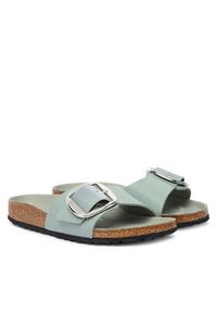 Birkenstock Klapki Madrid Big Buckle Hex 1031788 Zielony. Kolor: zielony. Materiał: skóra #3