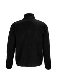 SOL'S - Męska Bluza Polarowa Factor Zapinana Na Zamek Błyskawiczny. Kolor: czarny. Materiał: polar. Sezon: zima