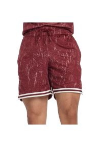 Spodenki męskie New Balance MS53610MHB - bordowe. Kolor: czerwony. Materiał: poliester, materiał. Sport: fitness #1