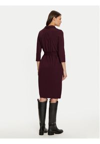 Tatuum Sukienka codzienna Cole T2422.201B Bordowy Regular Fit. Okazja: na co dzień. Kolor: czerwony. Materiał: syntetyk, wiskoza. Typ sukienki: proste. Styl: casual #8