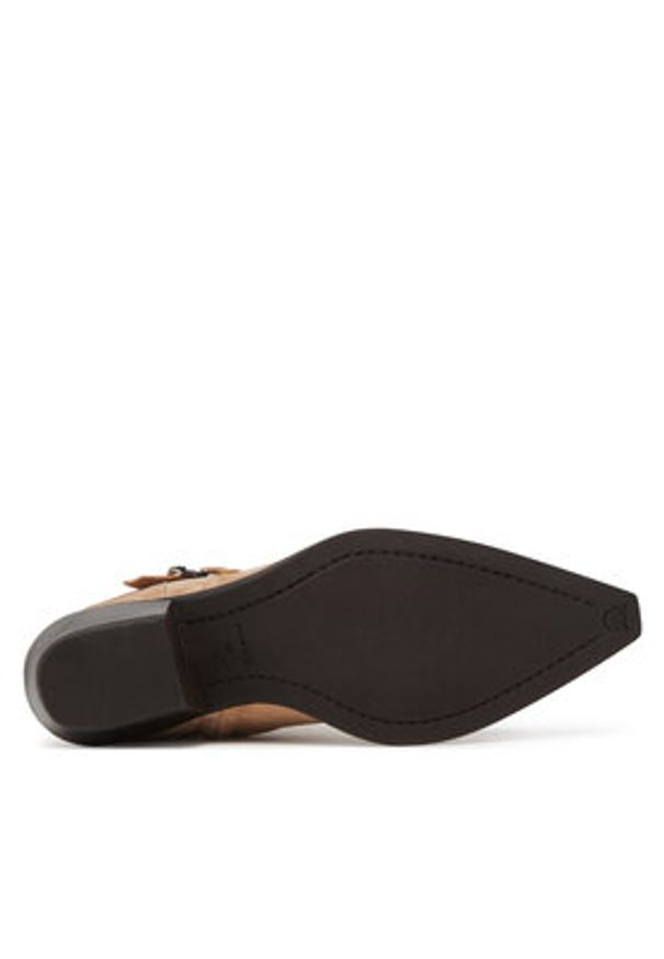 Pinko - PINKO Kowbojki Tex 13 SD0343 P002 Beżowy. Kolor: beżowy. Materiał: skóra, zamsz