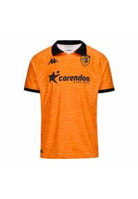 Kappa - Koszulka Wyjazdowa Hull City 2024/25. Kolor: wielokolorowy, czarny, pomarańczowy. Materiał: jersey. Sport: piłka nożna #1