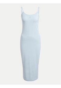 Adidas - adidas Sukienka codzienna ALL SZN IY6728 Błękitny Slim Fit. Okazja: na co dzień. Kolor: niebieski. Materiał: bawełna. Typ sukienki: proste. Styl: casual #3