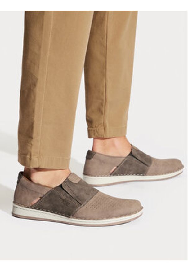 Rieker Półbuty 05455-64 Beżowy. Kolor: beżowy