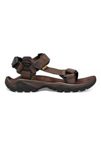 Sandały turystyczne męskie Teva Terra Fi 5 Universal Leather. Kolor: brązowy, wielokolorowy
