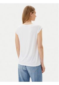 Pieces T-Shirt Billo 17078732 Biały Loose Fit. Kolor: biały. Materiał: wiskoza #6