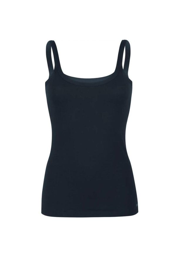 Damski top Fila Navy - XS. Okazja: na co dzień. Kolor: niebieski. Materiał: bawełna, elastan. Długość: krótkie. Styl: casual