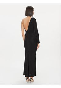 Please Sukienka wieczorowa A1XPBFT000 Czarny Slim Fit. Kolor: czarny. Materiał: syntetyk. Styl: wizytowy