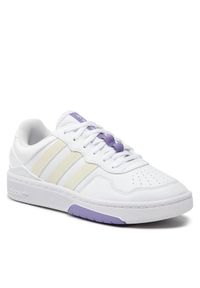 Adidas - Buty adidas. Kolor: biały. Materiał: skóra #1