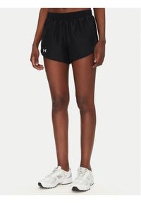 Under Armour Szorty sportowe Fly By 3" 1382438 Czarny Loose Fit. Kolor: czarny. Materiał: syntetyk